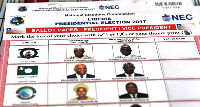 Liberia-ballot-paper